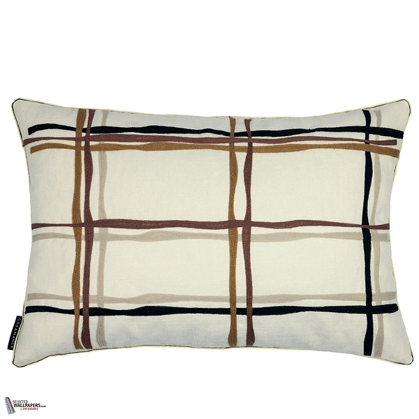 Oban kussen-Casamance-Ocre Noir-40 x 60 cm-Selected Wallpapers-Interiors