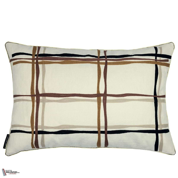 Oban kussen-Casamance-Ocre Noir-40 x 60 cm-Selected Wallpapers-Interiors