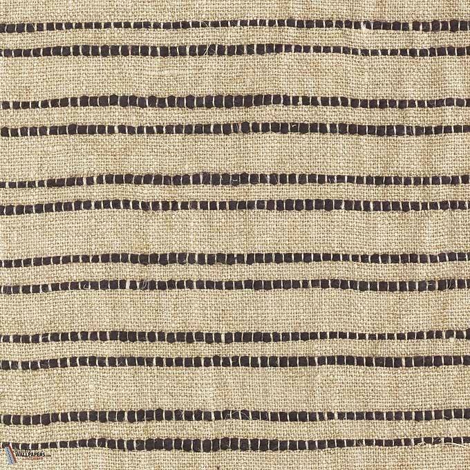 Odéa stof-Casamance-Naturel noir-Meter (M1)-Selected Wallpapers-Interiors