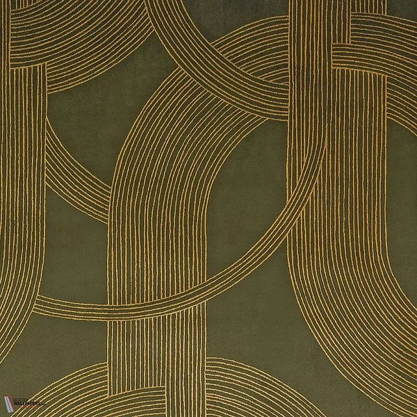 Odeon behang-Casamance-Kaki Dore-Meter (M1)-Selected Wallpapers-Interiors