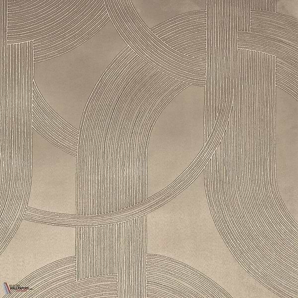 Odeon behang-Casamance-Taupe Dore-Meter (M1)-Selected Wallpapers-Interiors