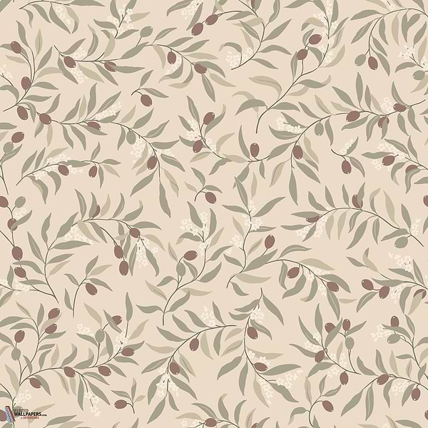 Olivia wallpaper-Sandberg-Burgundy-Roll-Selected Wallpapers-Interiors