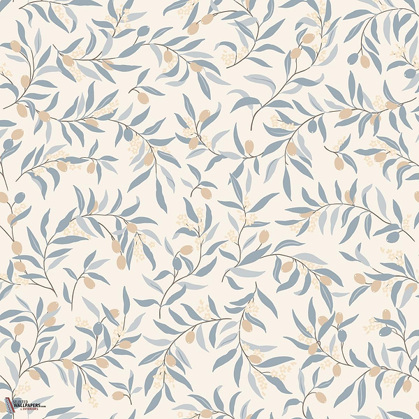 Olivia wallpaper-Sandberg-Light Blue-Roll-Selected Wallpapers-Interiors