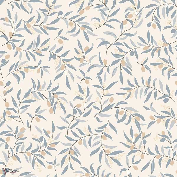Olivia wallpaper-Sandberg-Light Blue-Roll-Selected Wallpapers-Interiors