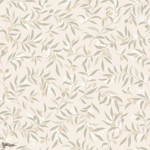 Olivia wallpaper-Sandberg-Sage Green-Roll-Selected Wallpapers-Interiors