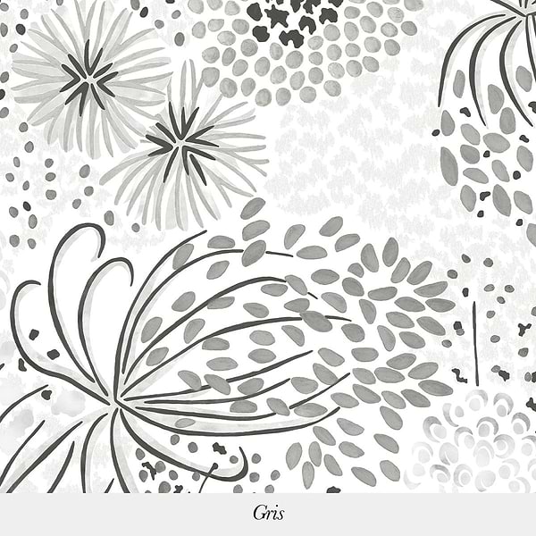 Ombelles-Isidore Leroy-wallpaper-behang-Tapete-wallpaper-Gris-Non Woven-Selected Wallpapers