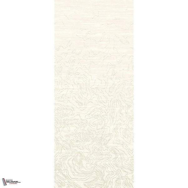 Ondes Précieuses behang-Casamance-Ivoire doré-Paneel-Selected Wallpapers-Interiors