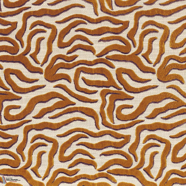 Ophea Velvet fabric-Camengo-Cuivre-Meter (M1)-Selected Wallpapers-Interiors