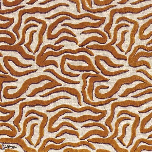 Ophea Velvet fabric-Camengo-Cuivre-Meter (M1)-Selected Wallpapers-Interiors