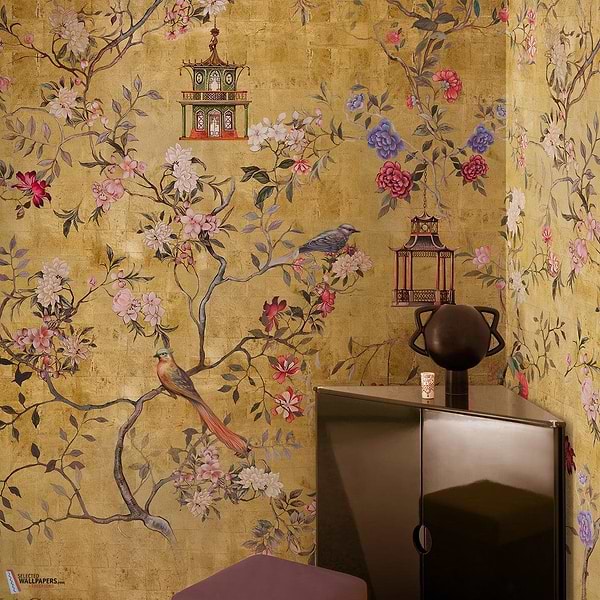 Oriental Gold behang-Wall & Deco-Selected Wallpapers-Interiors