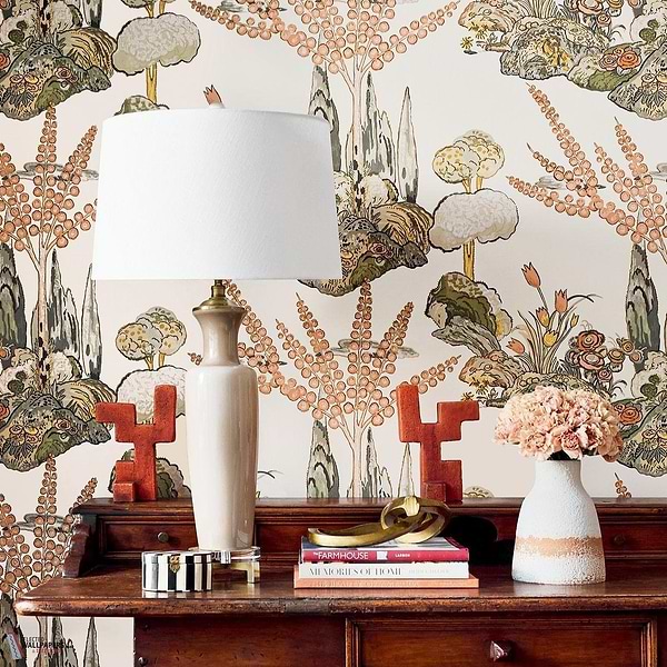 Orleans behang-Thibaut-Selected Wallpapers-Interiors