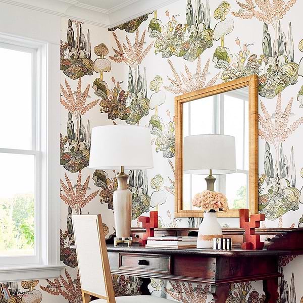 Orleans behang-Thibaut-Selected Wallpapers-Interiors