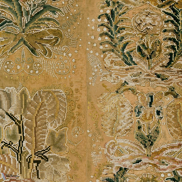 Ornement behang-Arte-Ochre-Meter (M1)-Selected Wallpapers-Interiors