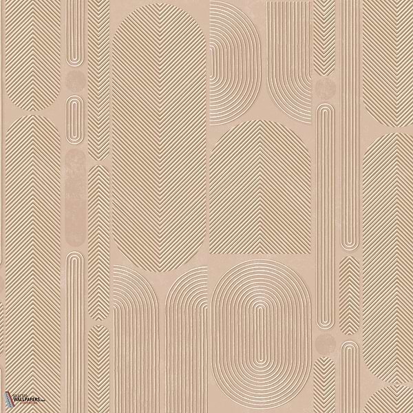 Ovala behang-Masureel-Peach-Rol-Selected Wallpapers-Interiors