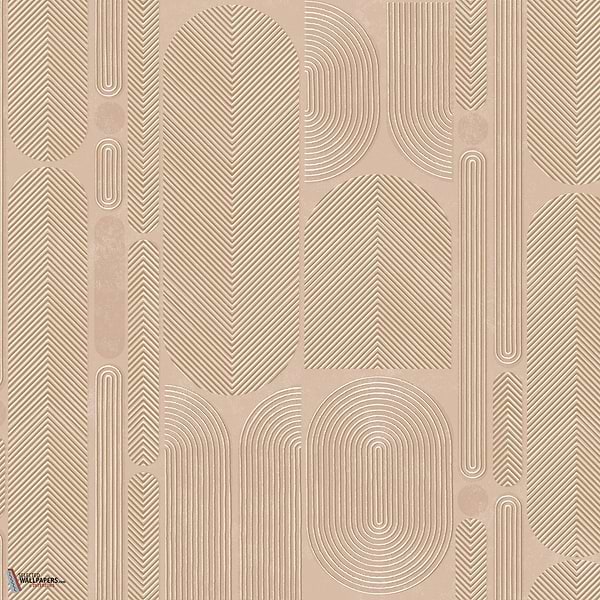 Ovala behang-Masureel-Peach-Rol-Selected Wallpapers-Interiors