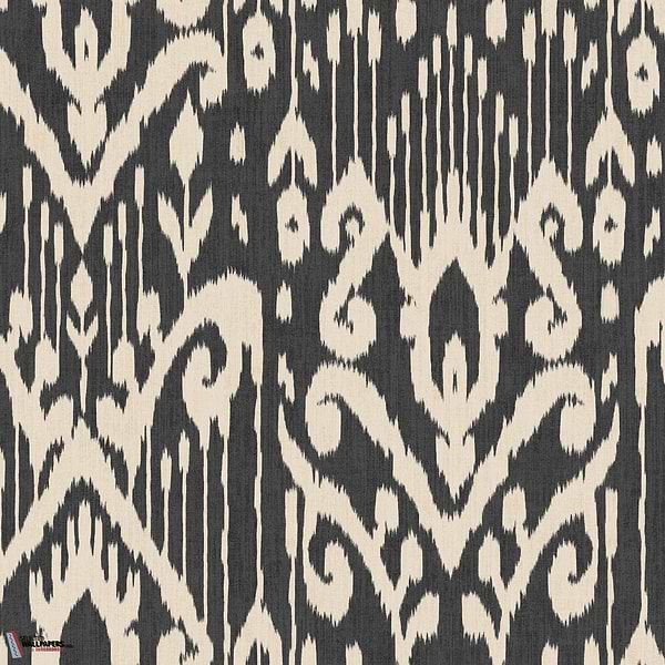 Padmasalis behang-Coordonne-Black-Non Woven-Rol-Selected Wallpapers-Interiors