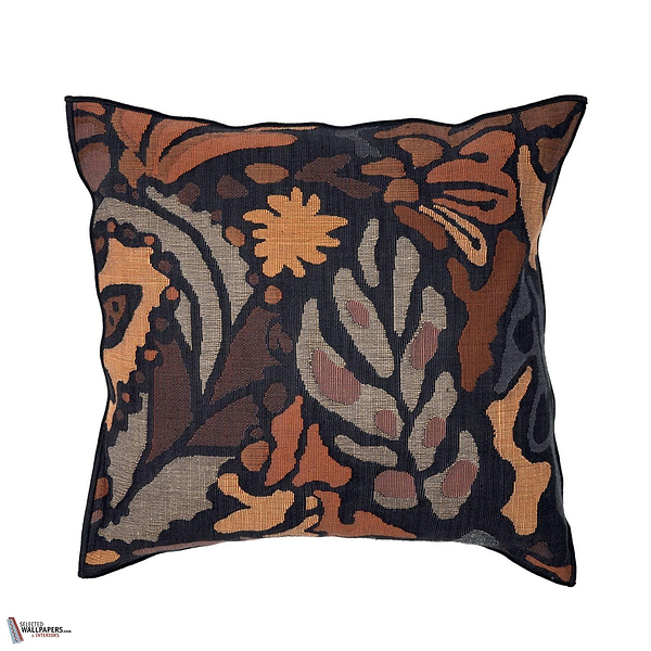 Pae kussen-Casamance-Noir Ocre-45 x 45 cm-Selected Wallpapers-Interiors