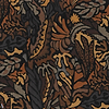 Pae stof-Casamance-Noir ocre-Meter (M1)-Selected Wallpapers-Interiors