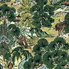 Pagoda Trees-Thibaut-Brown and Green-Rol-Selected-Wallpapers-Interiors