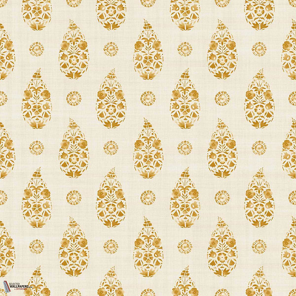 Paisley behang-Coordonne-Curry-Non Woven-Rol-Selected Wallpapers-Interiors
