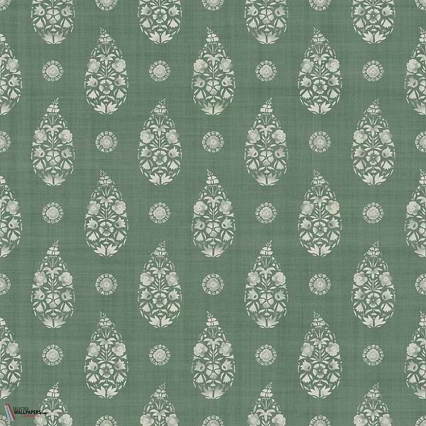 Paisley behang-Coordonne-Emerald-Non Woven-Rol-Selected Wallpapers-Interiors