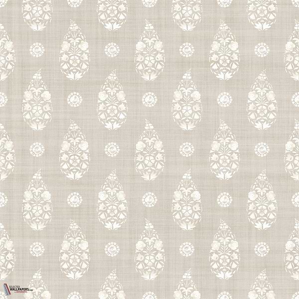 Paisley behang-Coordonne-Taupe-Non Woven-Rol-Selected Wallpapers-Interiors
