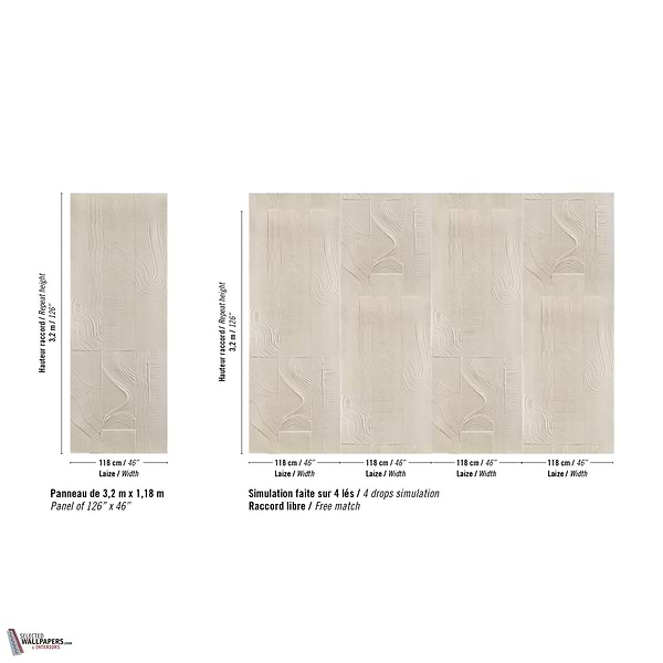 Palimpseste Lin behang Elitis-Elitis-wallpaper-tapete-Selected-Wallpapers-Interiors