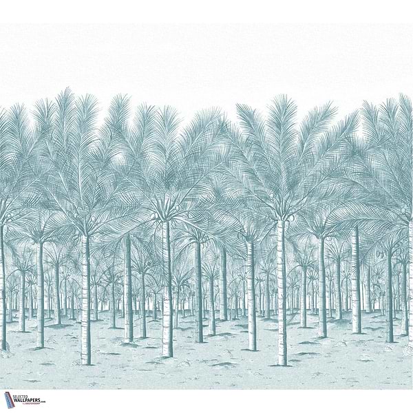 Palm Grove Mural-Behang-Tapete-Thibaut-Spa Blue-Set-TM13949-Selected Wallpapers