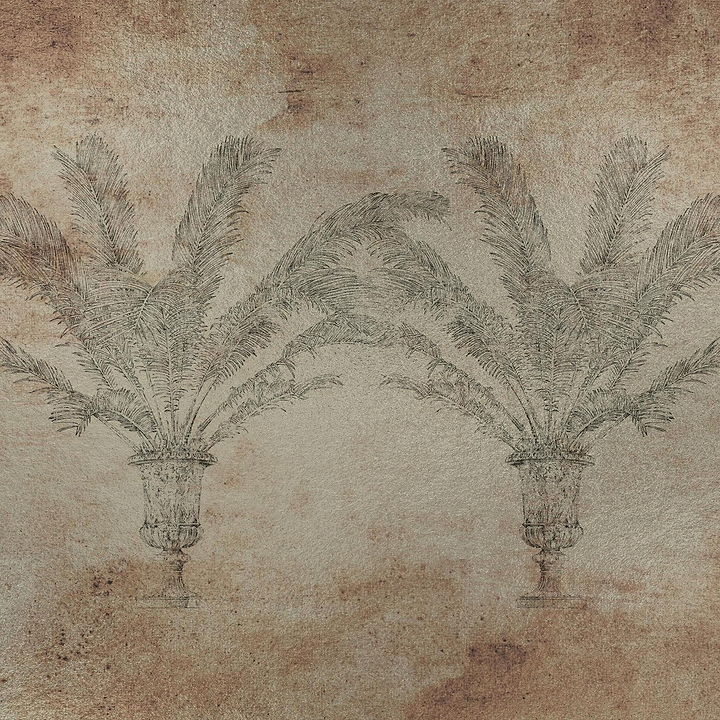Palma behang-Coordonne-Silver-Metallics-M2-Selected Wallpapers-Interiors