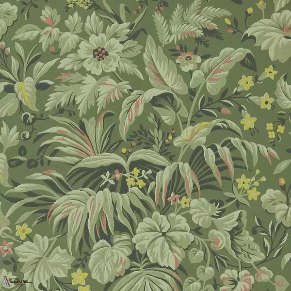 Palmette behang-1838 wallcoverings-Forest-Rol-Selected Wallpapers-Interiors