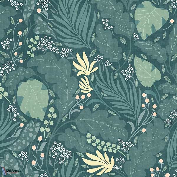 Paloma-Tecnografica-wallpaper-behang-Tapete-wallpaper-Green A-Fabric Vinyl-Selected Wallpapers