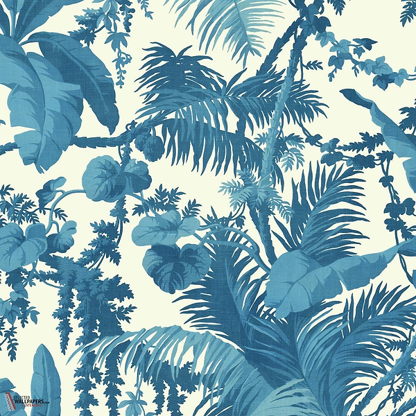 Pampas behang-House of Hackney-wallpaper-tapete-Off White & Cerulean-200 cm-Selected-Wallpapers-Interiors