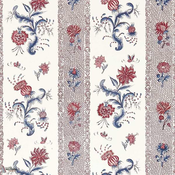 Papaver stripe behang-Zoffany-Indigo/madder-Rol-Selected Wallpapers-Interiors