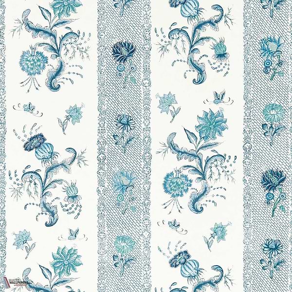 Papaver stripe behang-Zoffany-Mazarine blue-Rol-Selected Wallpapers-Interiors