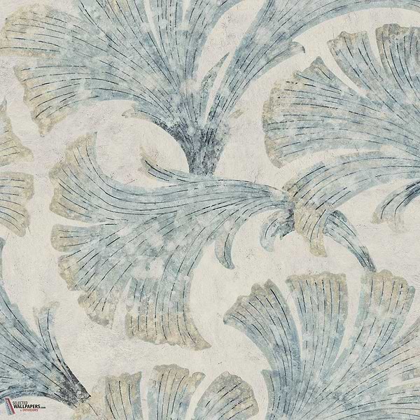 Papyrus behang-Coordonne-Aqua-Non Woven-Rol-Selected Wallpapers-Interiors