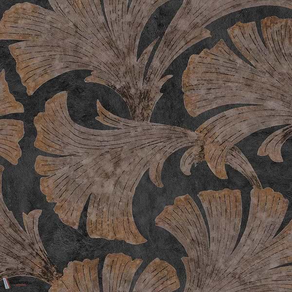 Papyrus behang-Coordonne-Coal-Non Woven-Rol-Selected Wallpapers-Interiors