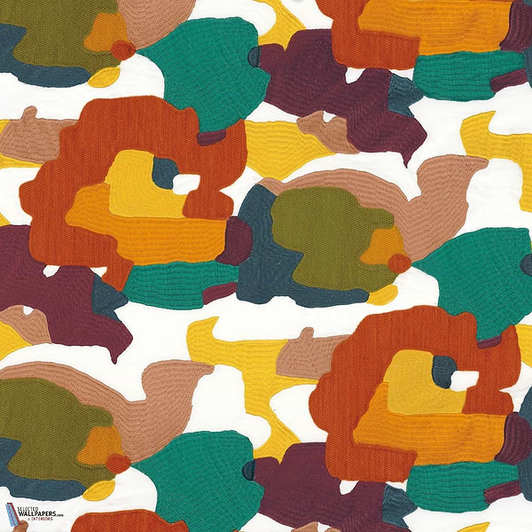 Parade stof-Casamance-Kissen-Cushion-Orange Brulle Topaze-Meter (M1)-Selected Interiors