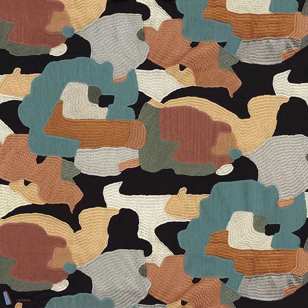 Parade stof-Casamance-Kissen-Cushion-Acajou Acier-Meter (M1)-Selected Interiors