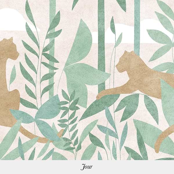 Paradis des Tigres-Isidore Leroy-wallpaper-behang-Tapete-wallpaper-Jour-Non Woven-Selected Wallpapers