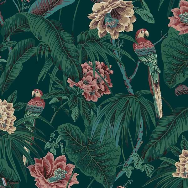 Paradisa behang-House of Hackney-wallpaper-tapete-Spruce Green-200 cm-Selected-Wallpapers-Interiors