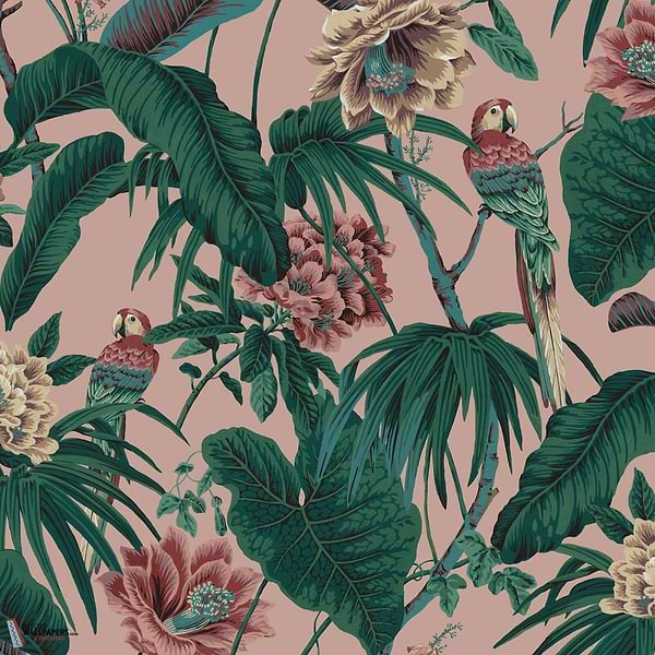 Paradisa behang-House of Hackney-wallpaper-tapete-Tourmaline Pink-200 cm-Selected-Wallpapers-Interiors