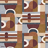 Paro stof-Casamance-fabric-Pourpre Ocre-Meter (M1)-Selected-Wallpapers-Interiors