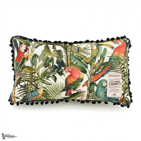 Parrots of Brasil Linen Kussen-Kussen-Mind the Gap-Kissen-Cushion-Selected Interiors