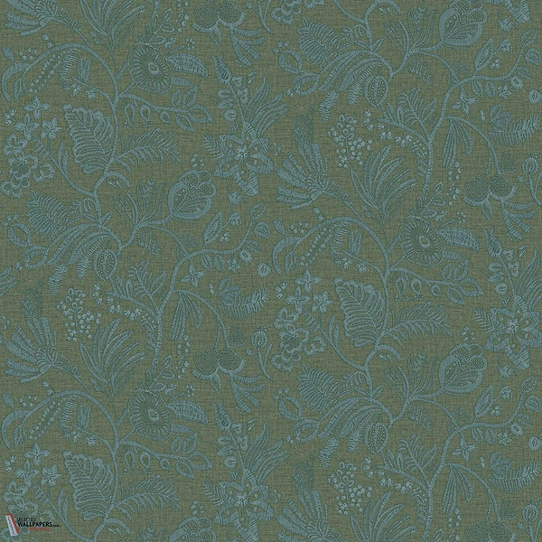 Pastel behang-Casamance-Emeraude-Rol-Selected Wallpapers-Interiors