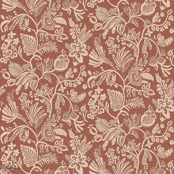 Pastel behang-Casamance-Terracotta-Rol-Selected Wallpapers-Interiors