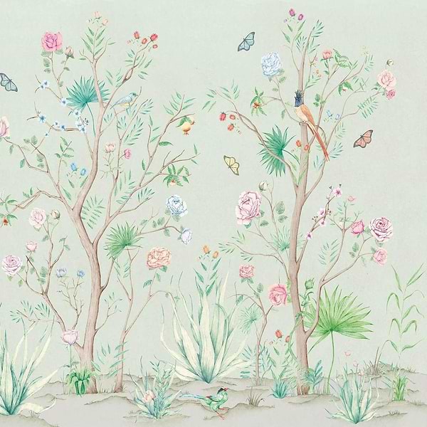 Peonies-Coordonne-behang-tapete-wallpaper-Aloe-Non Woven-Selected-Wallpapers-Interiors