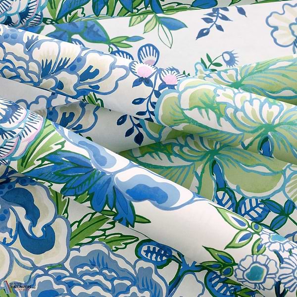 Peony Garden-Thibaut-Selected-Wallpapers-Interiors