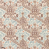 Persian Tulip behang-Morris & Co-Umber/Mineral Blue-Rol-Selected Wallpapers-Interiors