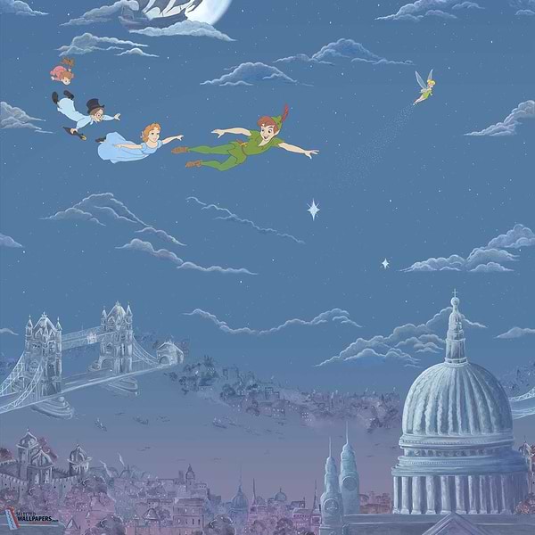 Peter Pan-Tapete-Sanderson-One Colourway-Set-Selected Wallpapers