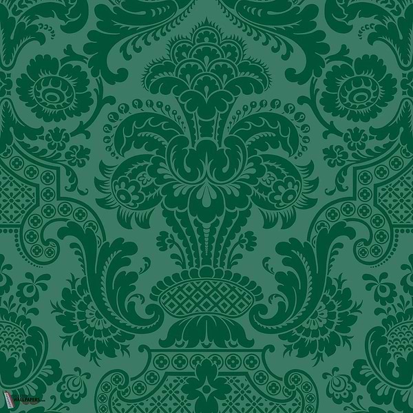 Petrouchka behang-Cole & Son-Emerald-Rol-Selected Wallpapers-Interiors